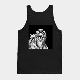 the king of the monsters, the godzilla in the dark Tank Top